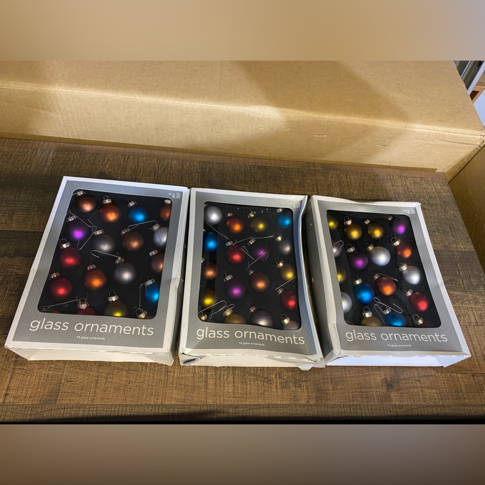 Glass Christmas ornaments and hand grafted